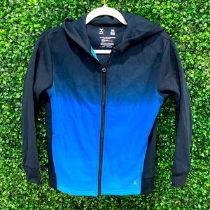 Xersion Fleece Hoodie for boys blue and black size M 10/12 H